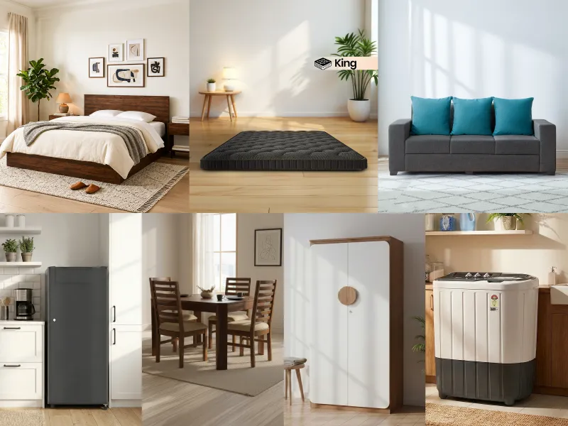 Rio King Bed 1 BHK Combo